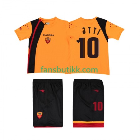 Fotballdrakt AS Roma TOTTI 10 Barn Retro Hjemmetrøye 2005-2006 Kortermet